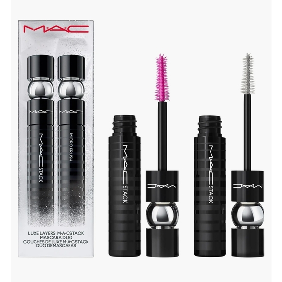 MAC luxe layers mac stack mascara duo new in box full size  Luxe Layers MACstack Mascara Duo (Limited Edition)